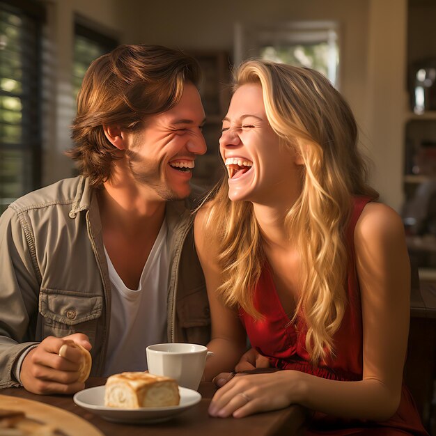 Le jour de la Saint-Valentin d'un couple romantique Hu embrassant l'amour ils ont partagé un moment de pure connexion