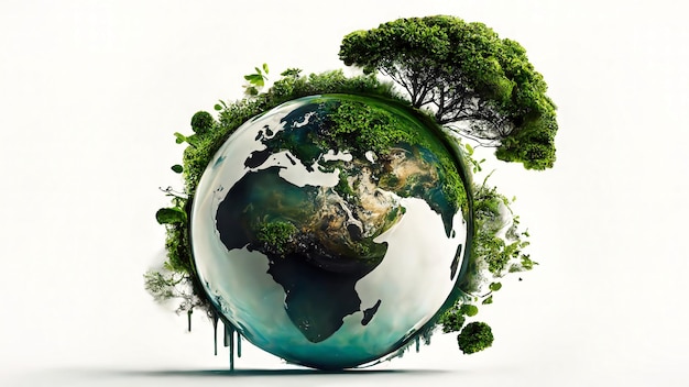 Jour de la Terre Investir dans notre planète Économiser l'eau et le concept mondial de protection de l'environnement
