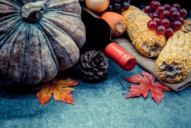 jour de Thanksgiving et saison d'automne pour la fête