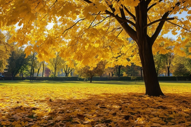 journée d'automne dans un parc