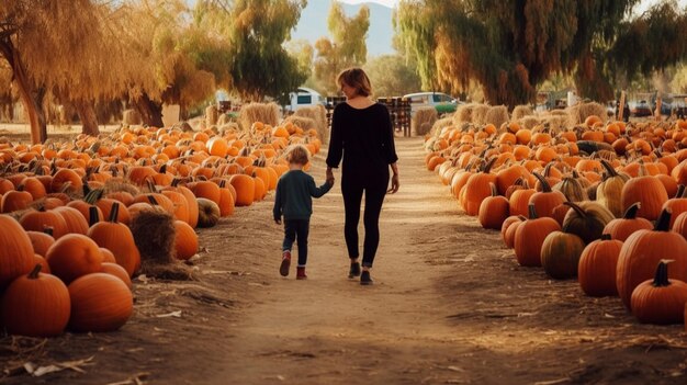 Une journée en famille à la ferme de citrouilles