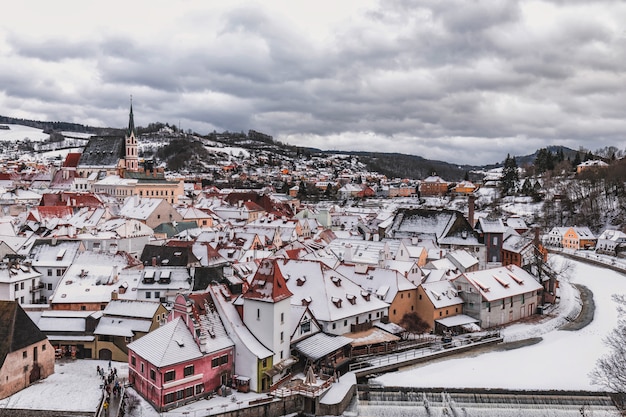 Journée d'hiver de Cesky Krumlov