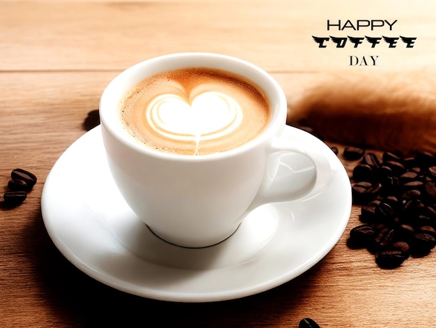 Journée internationale des cœurs de café dans la boisson