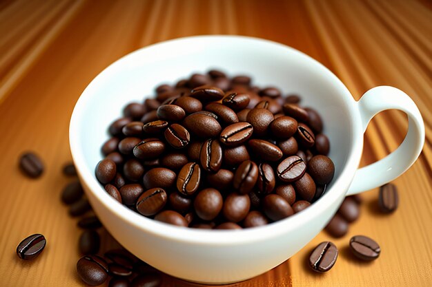 Journée internationale du café Des grains de café de haute qualité sont moulus pour un délicieux café