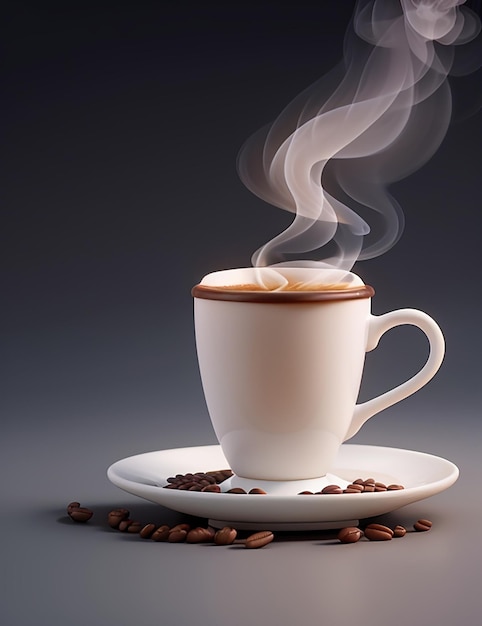 Journée Internationale Du Café Avec Une Tasse De Café Colorée