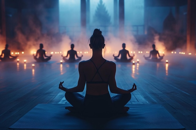 Journée internationale du yoga système de psychopratique une pratique spirituelle mentale et physique de changer l'esprit le corps et la psyché un ensemble de diverses méthodes spirituelles et physiques indiennes