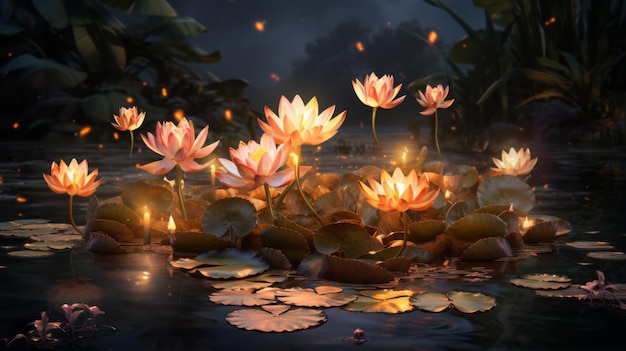 La journée de Loi Krathong le 28 novembre AI générative