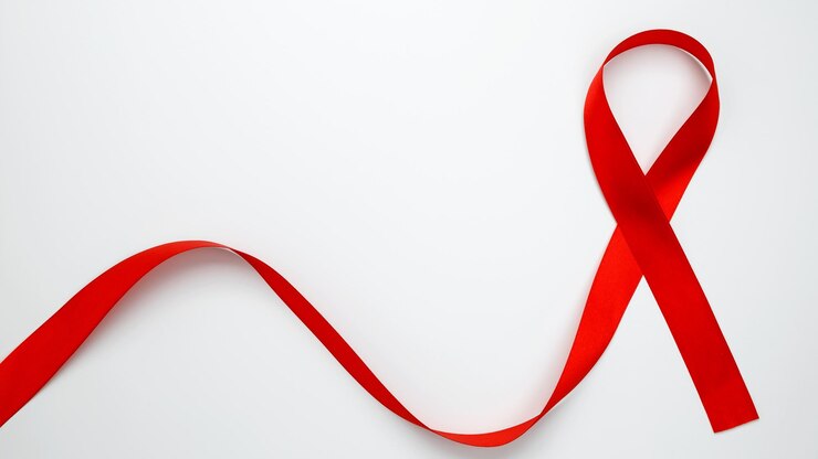 Photo journée mondiale du sida ruban rouge avec la sensibilisation au vih