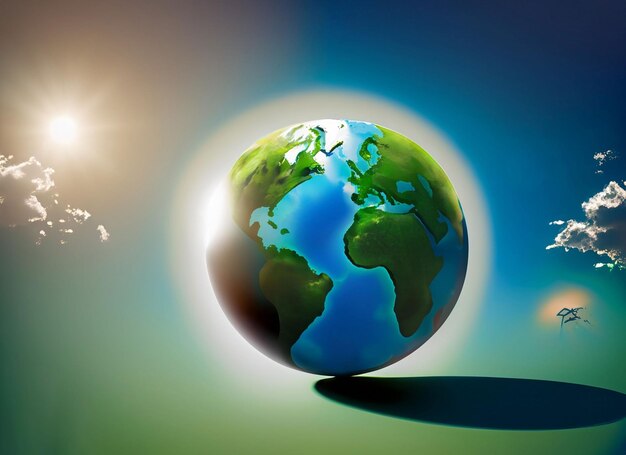 Journée mondiale de l'environnement: l'écologie et la protection de la couche d'ozone avec la planète Terre