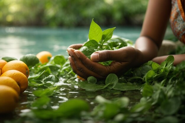 Photo la journée de la terre ou la journée mondiale de la faune sauvez notre planète protégez la nature verte