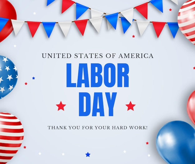Journée des travailleurs de la fête du travail américaine