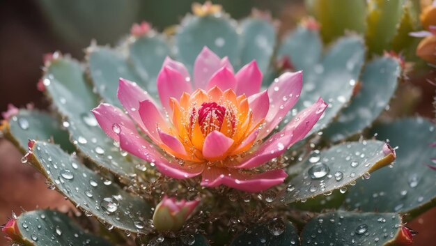 Les joyaux du désert: un portrait rapproché de la résilience de la fleur de cactus