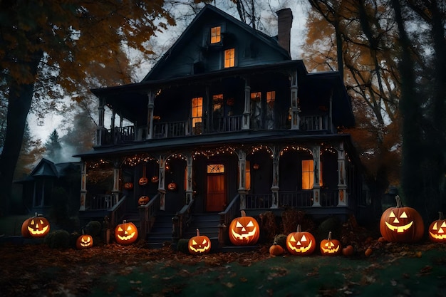 Joyeuse décoration de maison d'Halloween