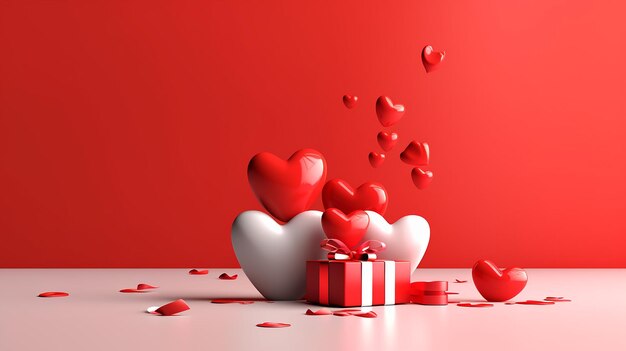 Joyeuse Saint Valentin vecteur AI générative