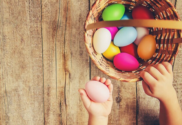 Joyeuses Pâques. Mise au point sélective. Vacances et événements.