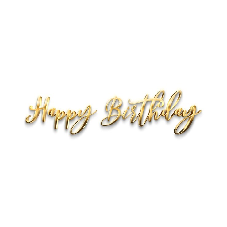 Joyeux anniversaire à l'or
