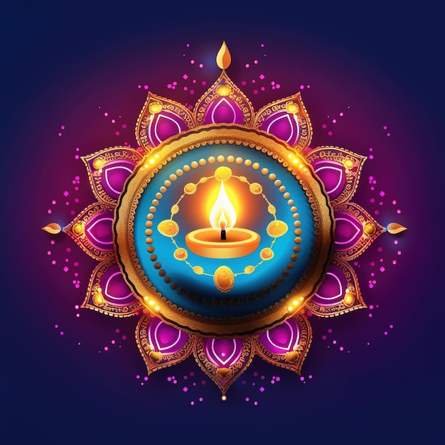 Joyeux Diwali Festival de Diwali Fête des Lumières