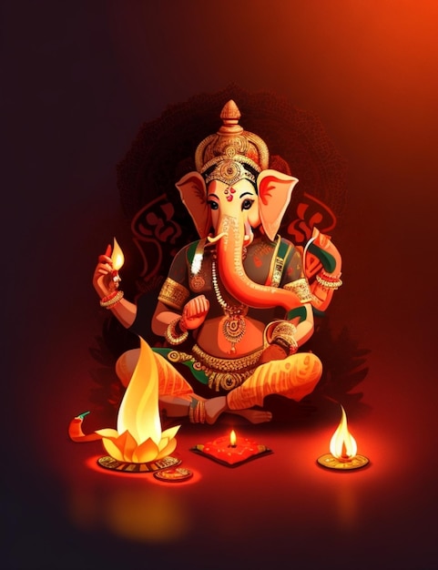 joyeux diwali ganesha image