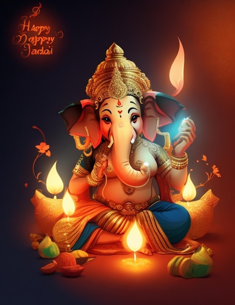 joyeux diwali ganesha image