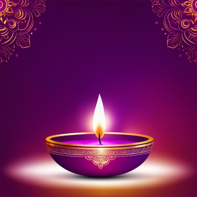 Joyeux diwali illustration de diwali diya