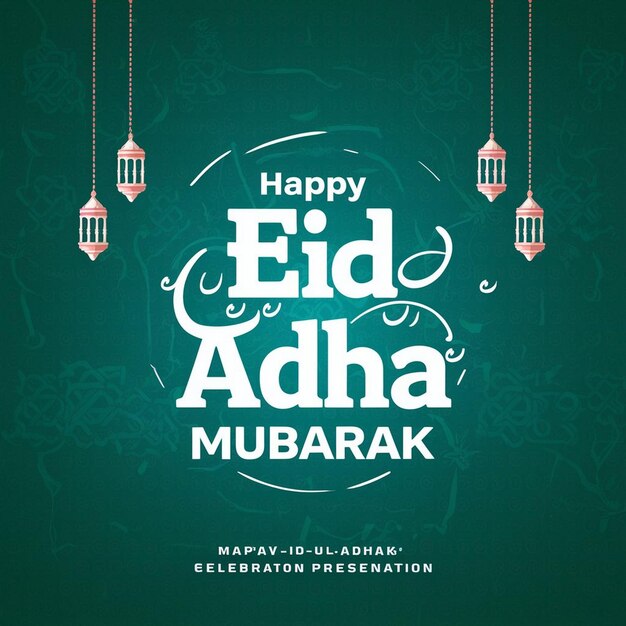 Joyeux EidulAdha Mubarak Célébration Présentation Des illustrations de fête