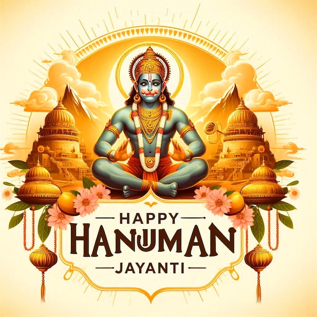 Joyeux festival de Hanuman Jayanti À l'origine