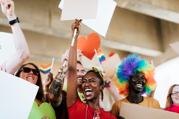 Joyeux gay pride et festival lgbt