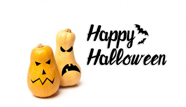 Joyeux Halloween avec des citrouilles
