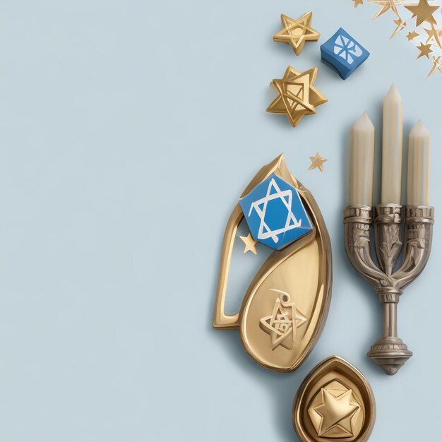 Joyeux Hanukkah étoile de David images de fond collections de beaux papiers peints ai générés