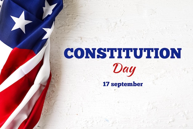 Joyeux jour de la Constitution Fête nationale américaine de l'Amérique 17 septembre Jour de la Constitution des États-Unis