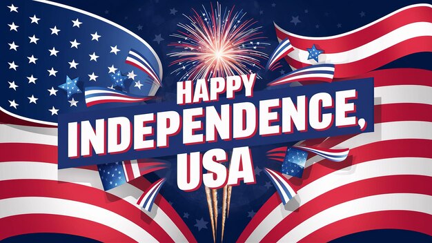 Photo joyeux jour de l'indépendance 4 juillet indépendance des états-unis