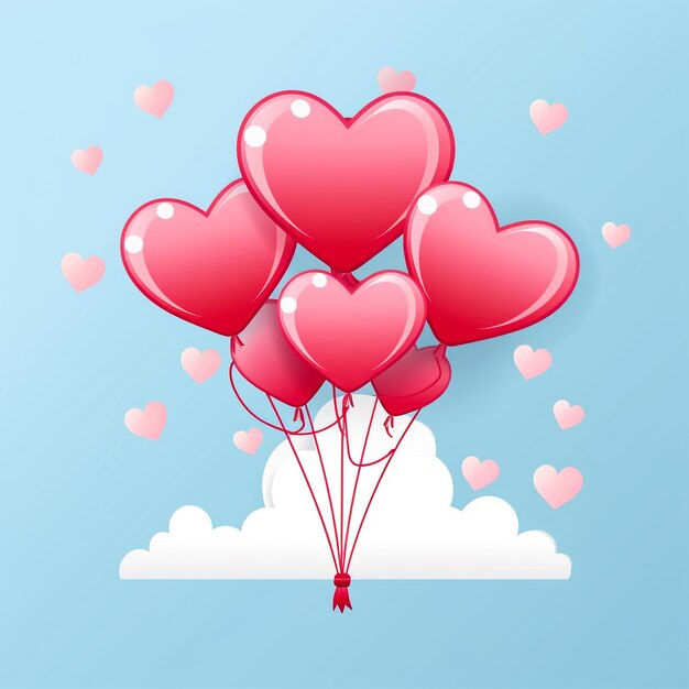 Joyeux jour de la Saint-Valentin ballons