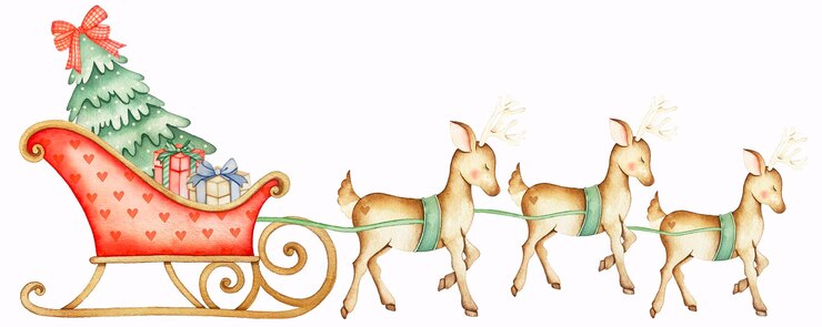 Photo joyeux noël à l'aquarelle illustration du père noël