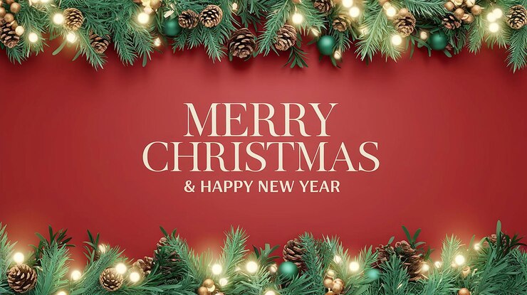 Photo joyeux noël et bonne année.