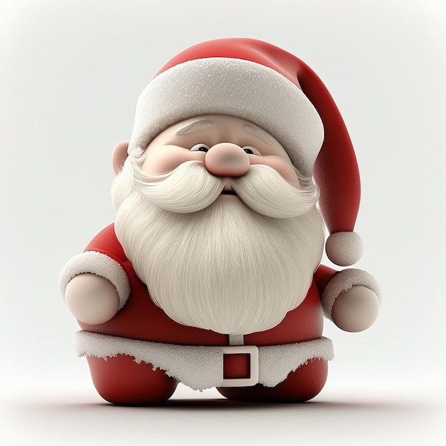 Joyeux Noël clause de Santa mignon isolé ai générative