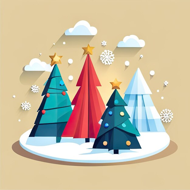 Joyeux Noël Joyeuse Année Nouvelle Logo Joyeux Noël Arrièreplan
