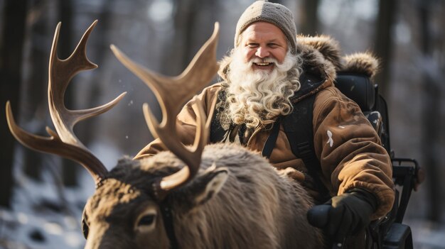 Joyeux Noël et joyeuses fêtes Le Père Noël