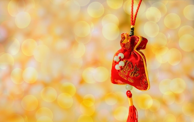 Joyeux Nouvel An chinois. Traditionnel asiatique et vacances (texte étranger signifie bénédiction et chance)