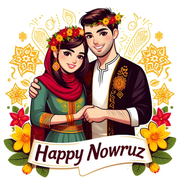Joyeux Nowruz fête du zoroastrisme Joyeux Jamshed Narvon fête traditionnelle à l'arrière-plan de Paris