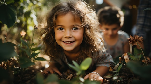 Joyful Kids at Play Embracing Childhood Bliss Generative AI