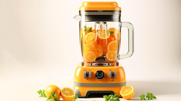 Juicer de dispositifs électroniques sur fond blanc