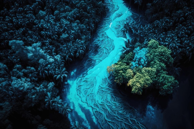 La jungle amazonienne vue d'en haut