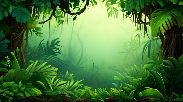 Photo la jungle de png est à la frontière de la nature, des milieux et de la végétation.