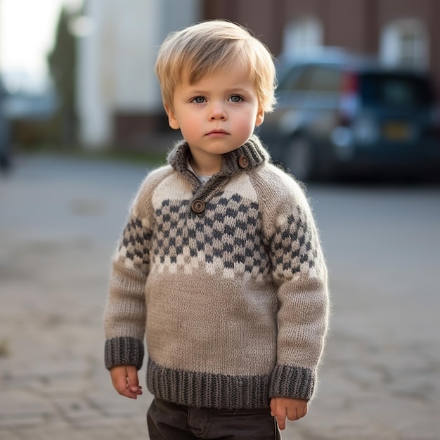 Un jupe en laine pour enfant.