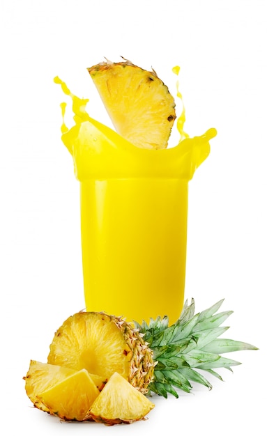 Jus d'ananas et ananas