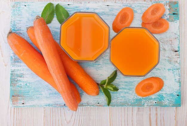 Jus de carotte et légumes