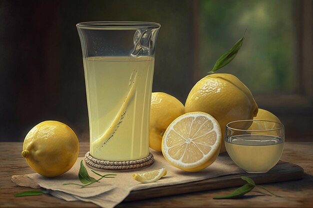 Jus de citron et limonade générés par IA