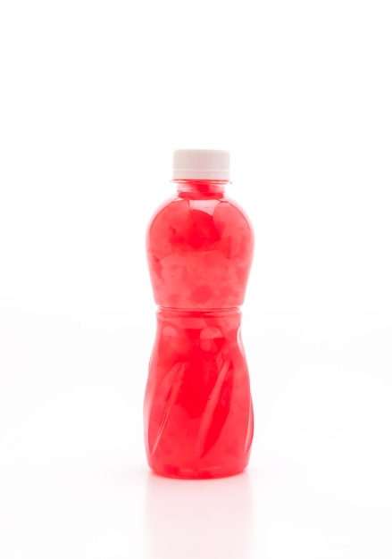 jus de fraise avec nata de coco ou gelée de noix de coco