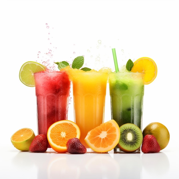 Photo jus de fruits frais