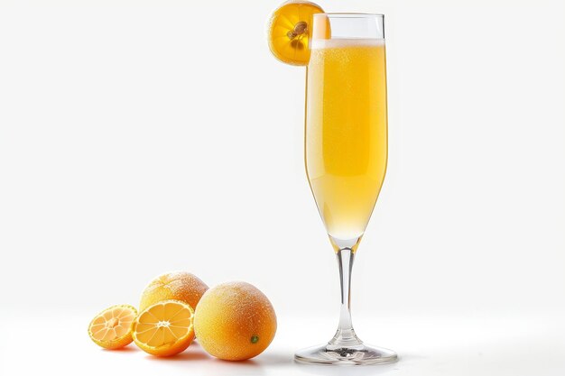 Photo jus de kumquat et garniture de kumquats sur le champagne